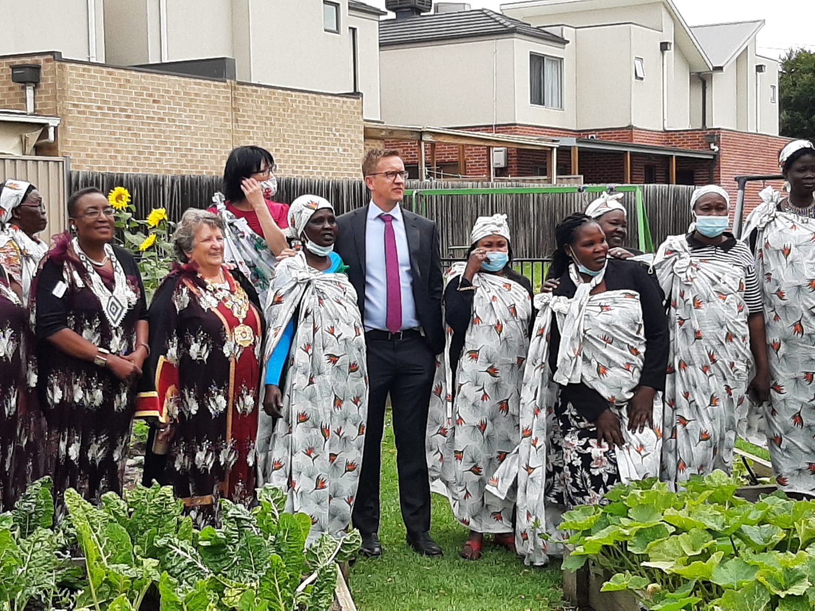 Julian Hill, Federal MP, visits Afri-Aus Care